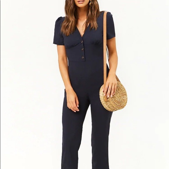Forever 21 Pants - Forever 21 pleat puff jumpsuit